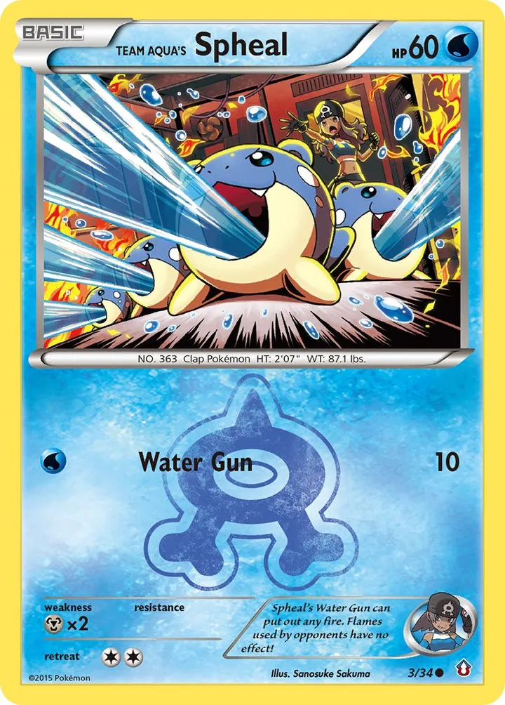 Team Aqua’s Spheal, Double Crisis 3/34
