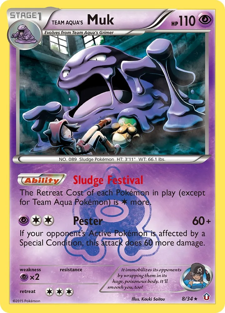 Team Aqua’s Muk, Double Crisis 8/34