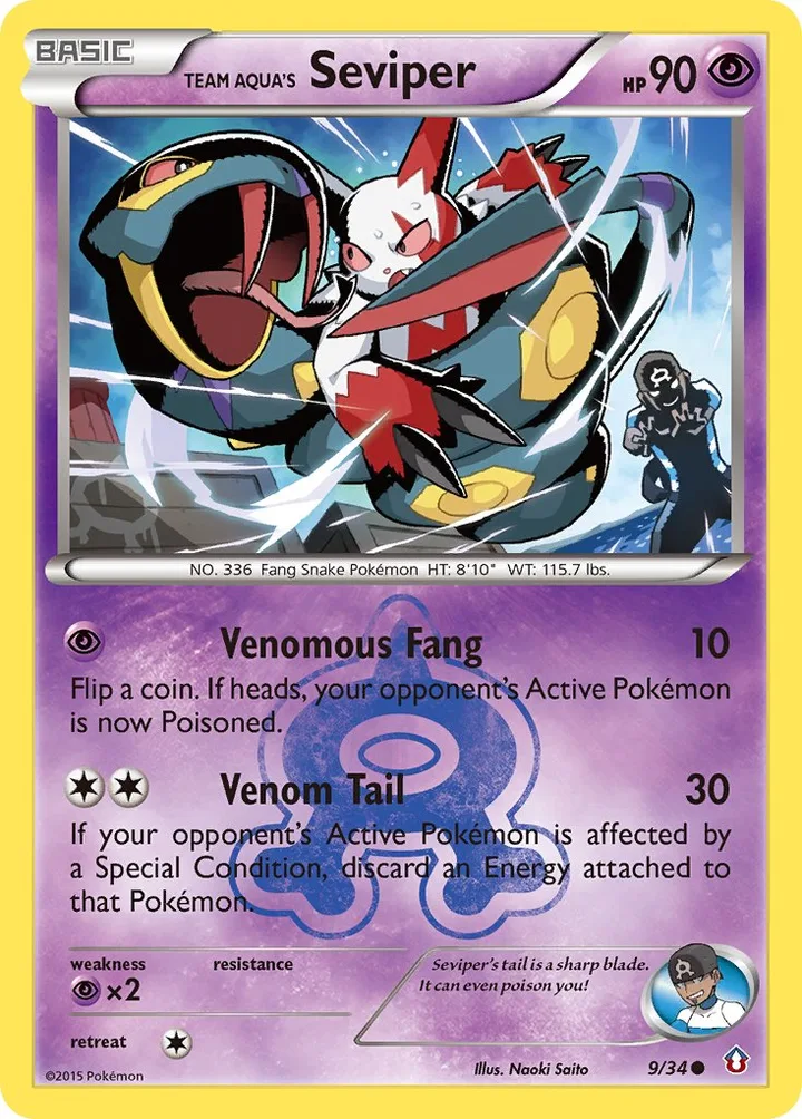 Team Aqua’s Seviper, Double Crisis 9/34