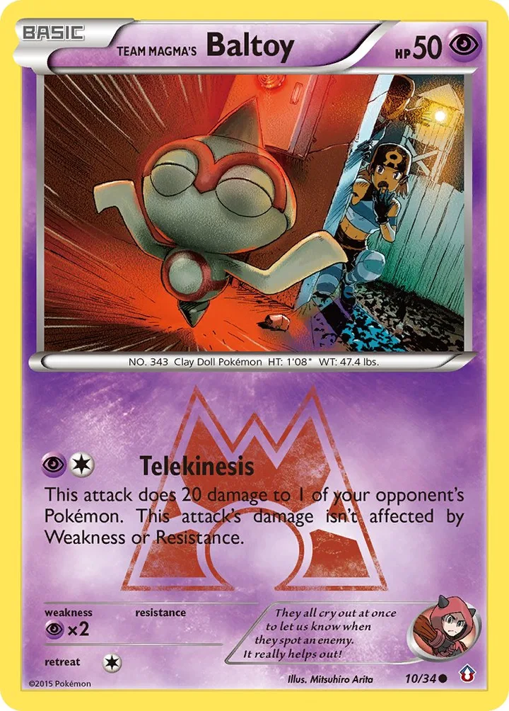 Team Magma’s Baltoy, Double Crisis 10/34