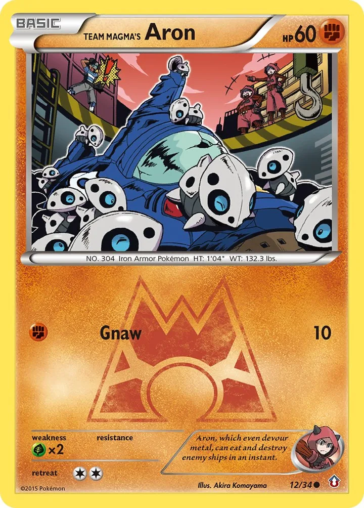 Team Magma’s Aron, Double Crisis 12/34