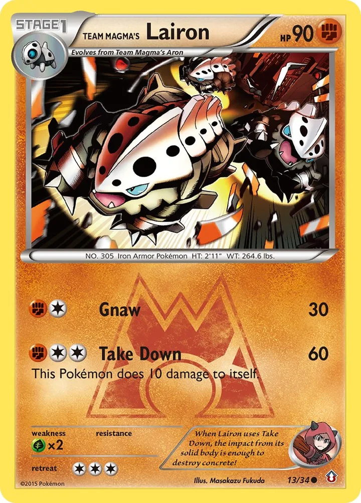 Team Magma’s Lairon, Double Crisis 13/34