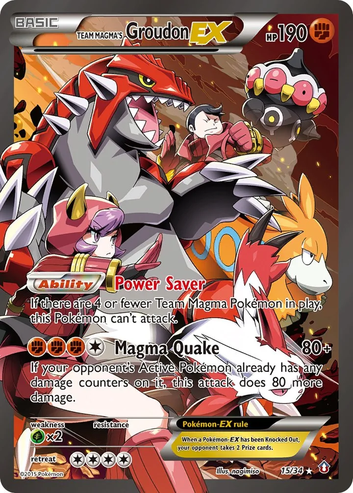 Team Magma’s Groudon-EX, Double Crisis 15/34