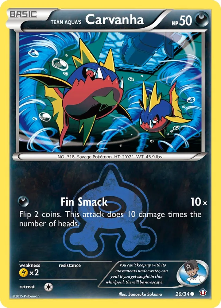 Team Aqua’s Carvanha, Double Crisis 20/34