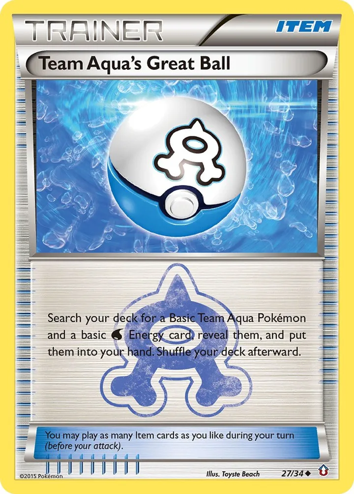 Team Aqua’s Great Ball, Double Crisis 27/34