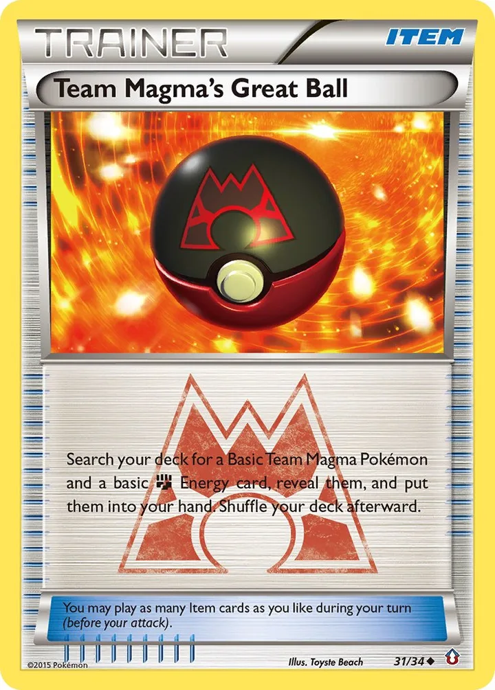Team Magma’s Great Ball, Double Crisis 31/34