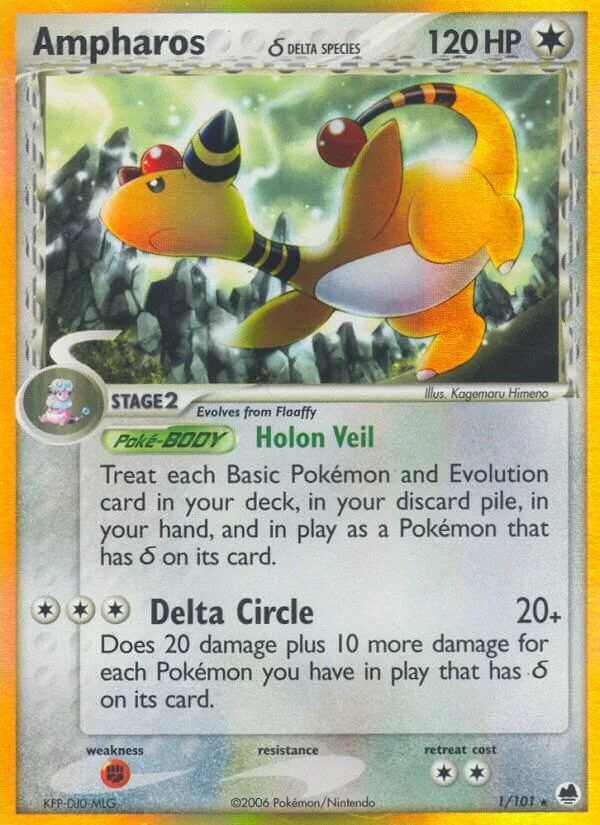Ampharos, Dragon Frontiers 1/101