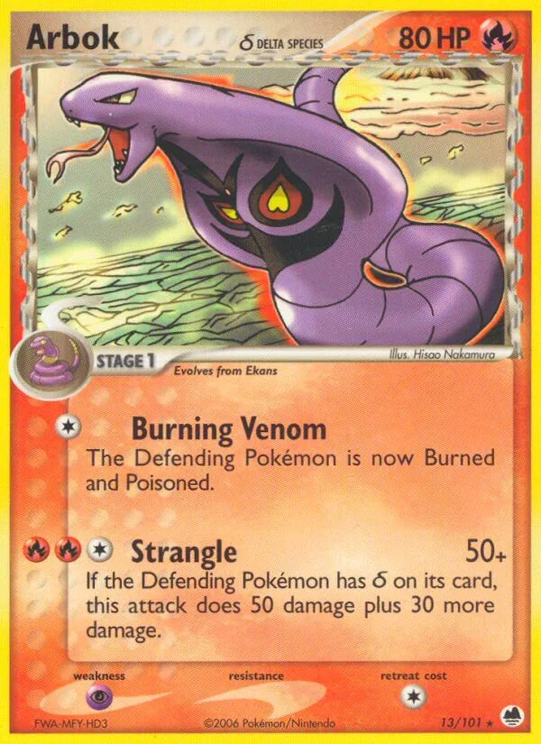 Arbok, Dragon Frontiers 13/101