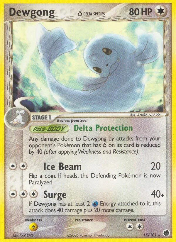 Dewgong, Dragon Frontiers 15/101