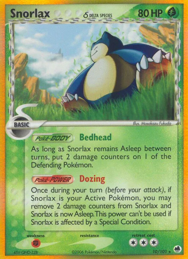 Snorlax, Dragon Frontiers 10/101