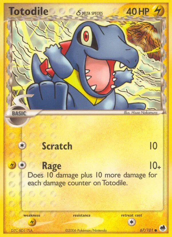 Totodile, Dragon Frontiers 67/101