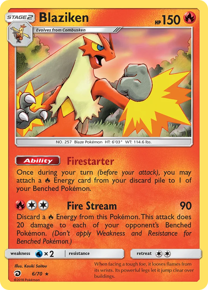 Blaziken, Dragon Majesty 6/70