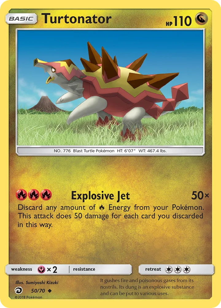 Turtonator, Dragon Majesty 50/70