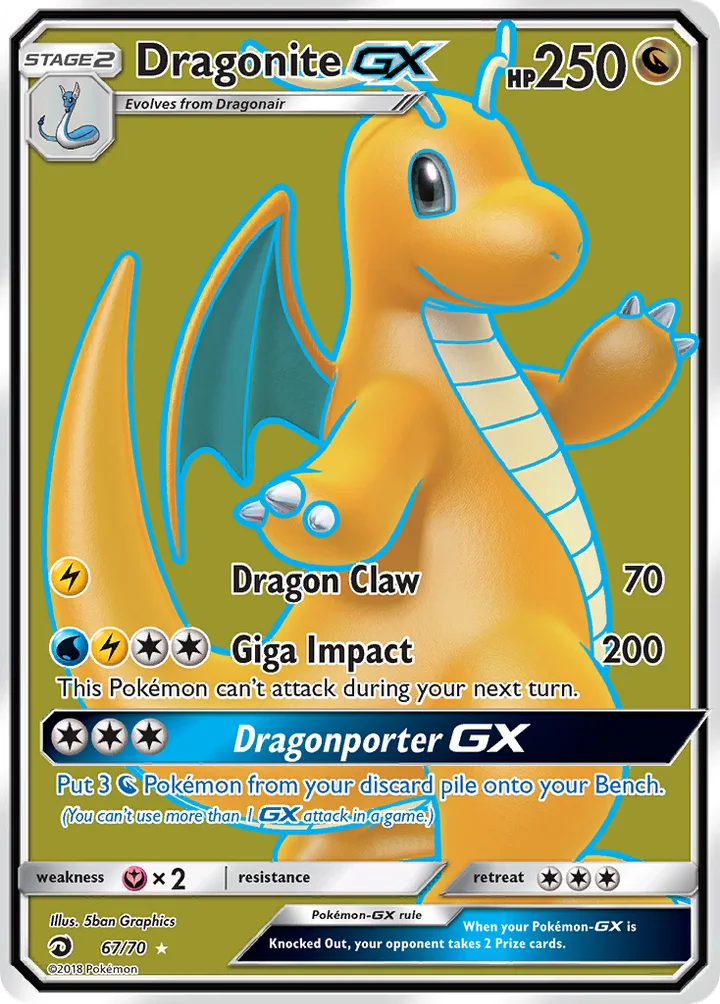 Dragonite-GX, Dragon Majesty 67/70