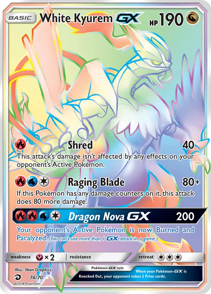 White Kyurem-GX, Dragon Majesty 74/70