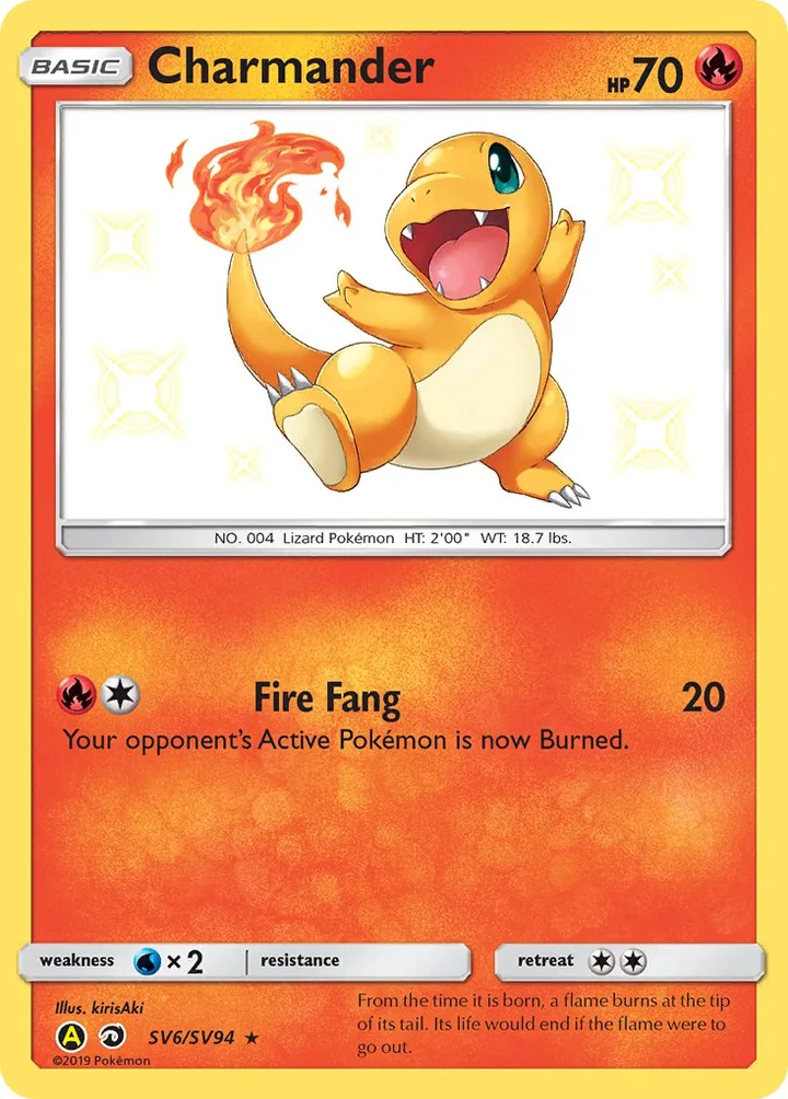 Charmander, Hidden Fates SV6/SV94