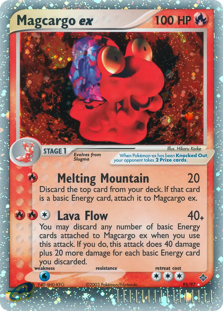 Magcargo ex, Dragon 95/97