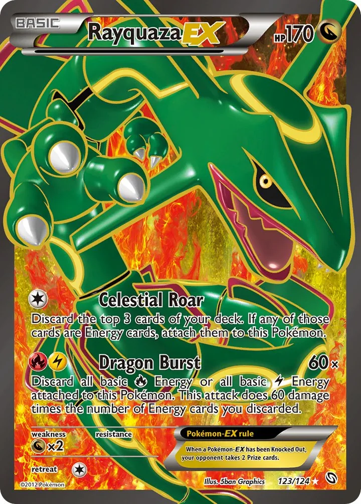 Rayquaza-EX, Dragons Exalted 123/124
