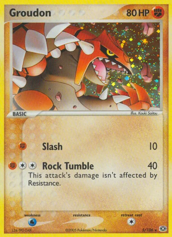 Groudon, Emerald 5/106