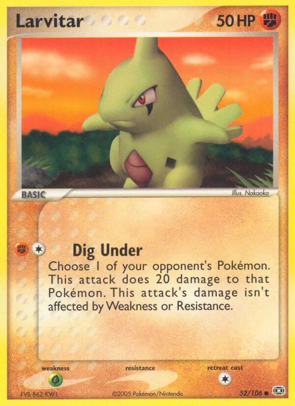 Larvitar, Emerald 52/106