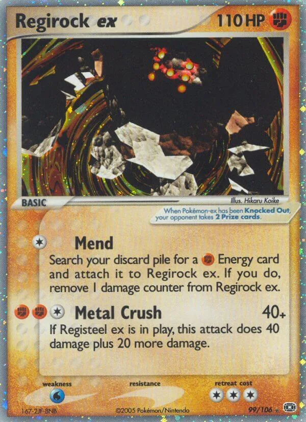 Regirock ex, Emerald 99/106