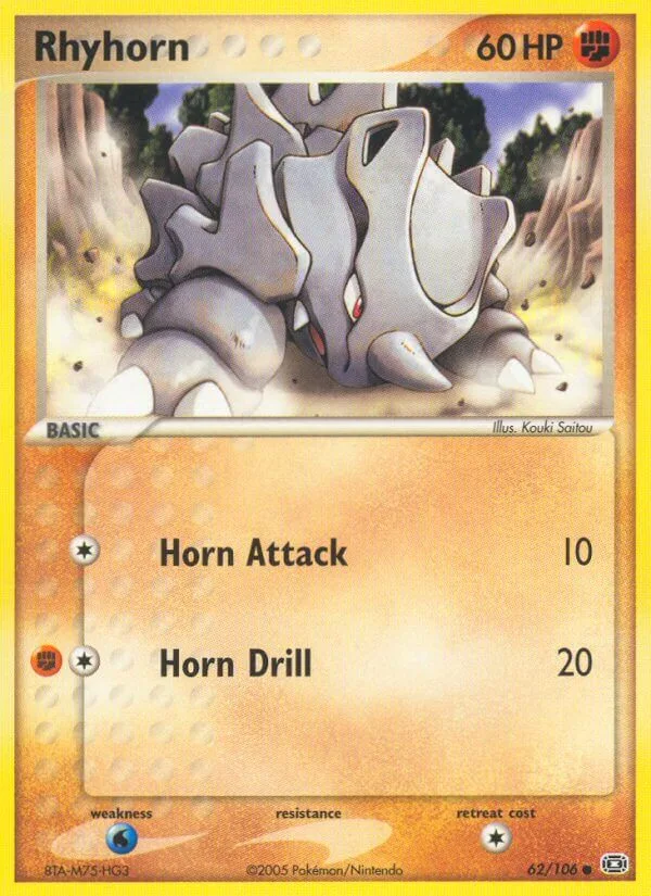 Rhyhorn, Emerald 62/106