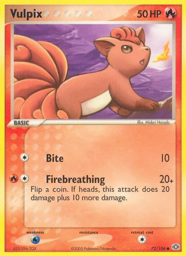 Vulpix, Emerald 72/106
