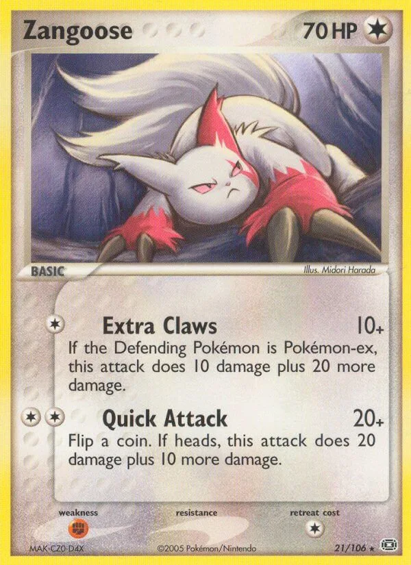 Zangoose, Emerald 21/106