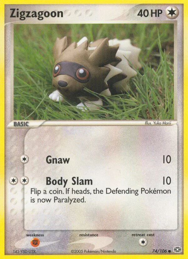 Zigzagoon, Emerald 74/106