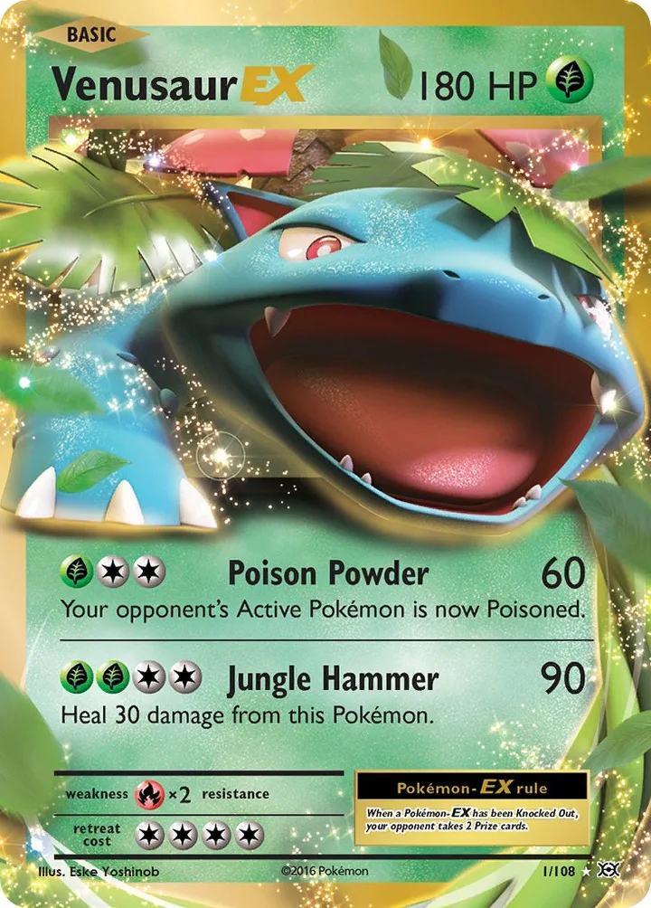 Venusaur-EX, Evolutions 1/108