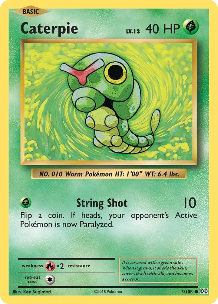 Caterpie, Evolutions 3/108