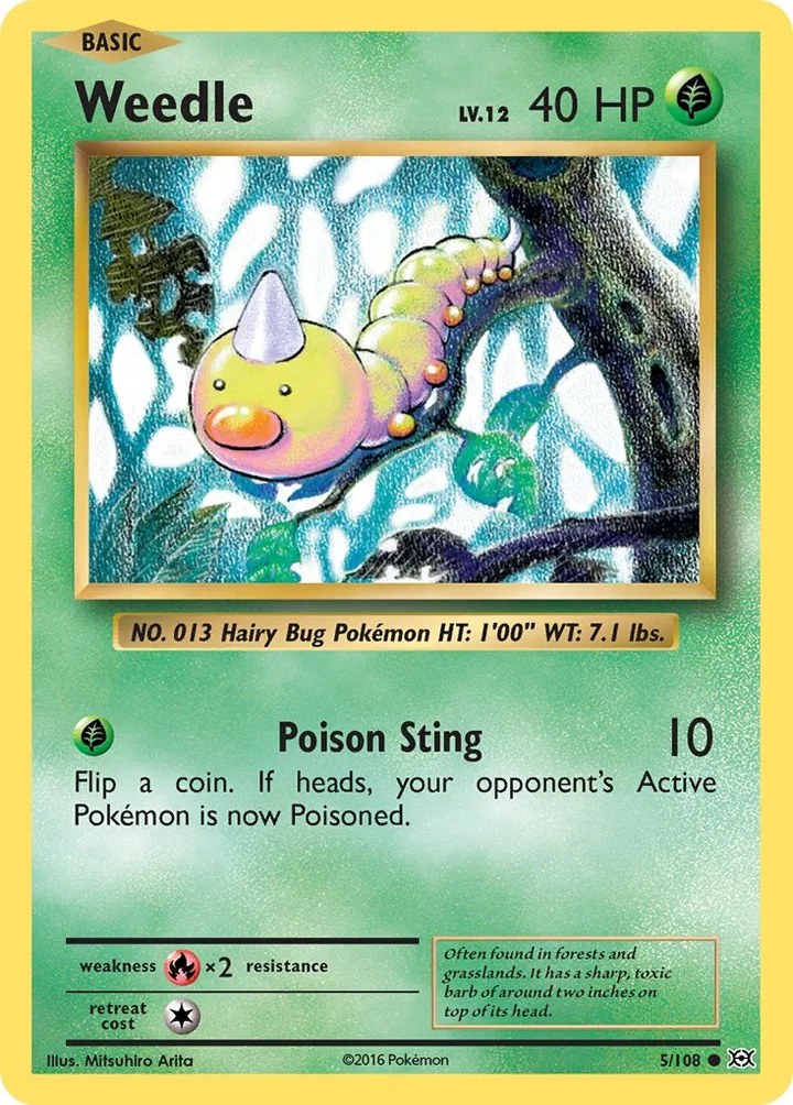Weedle, Evolutions 5/108