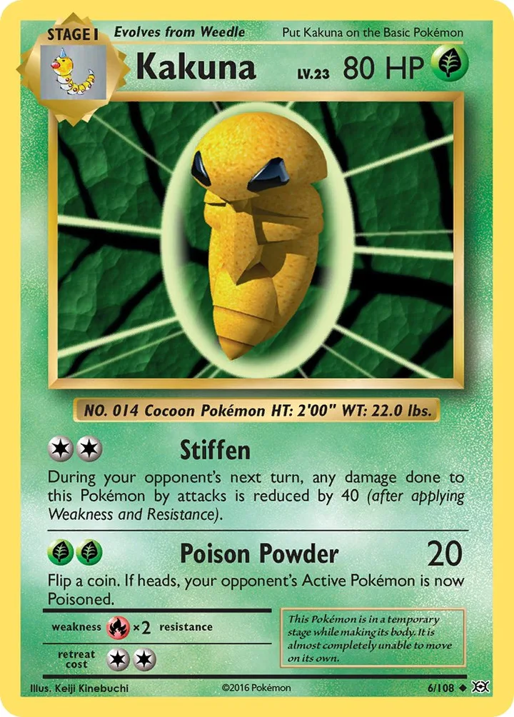 Kakuna, Evolutions 6/108