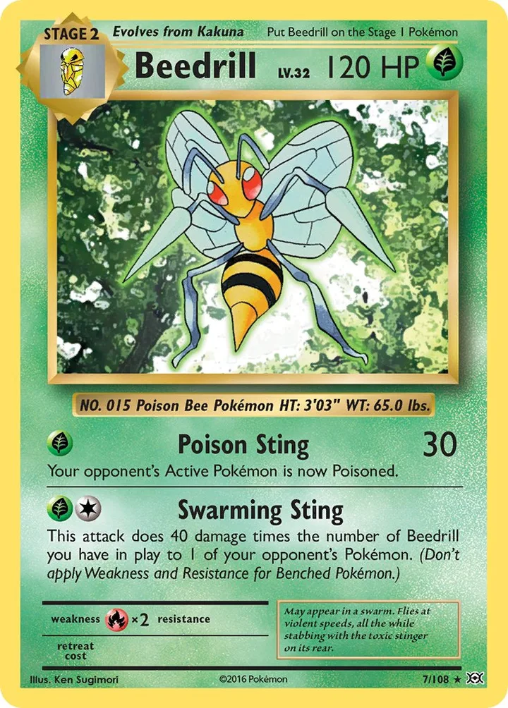 Beedrill, Evolutions 7/108