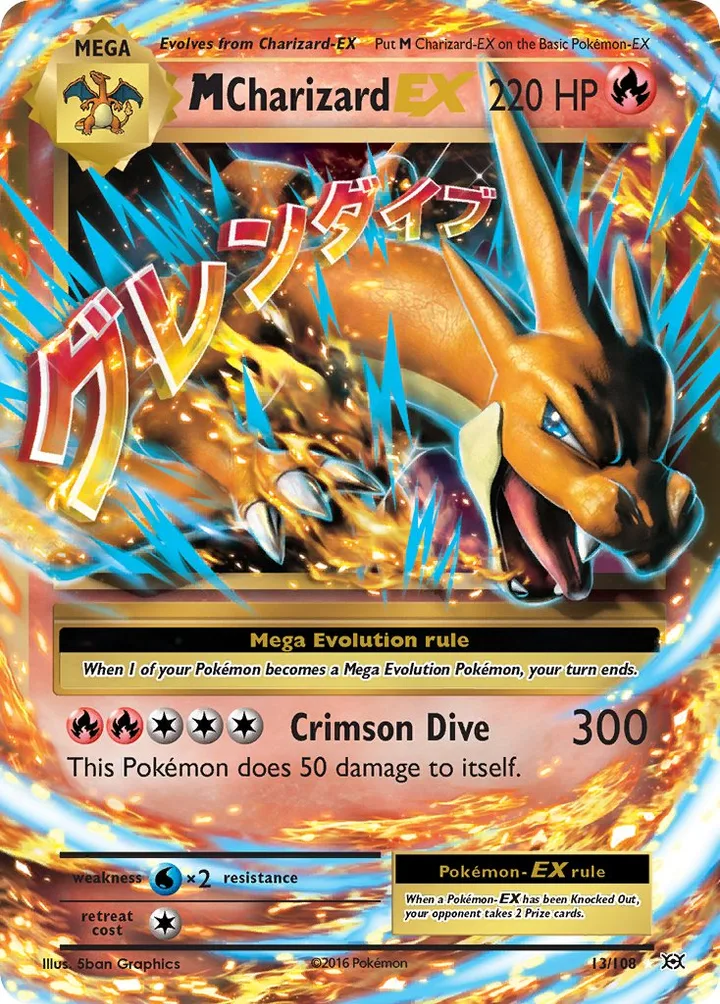 M Charizard-EX, Evolutions 13/108