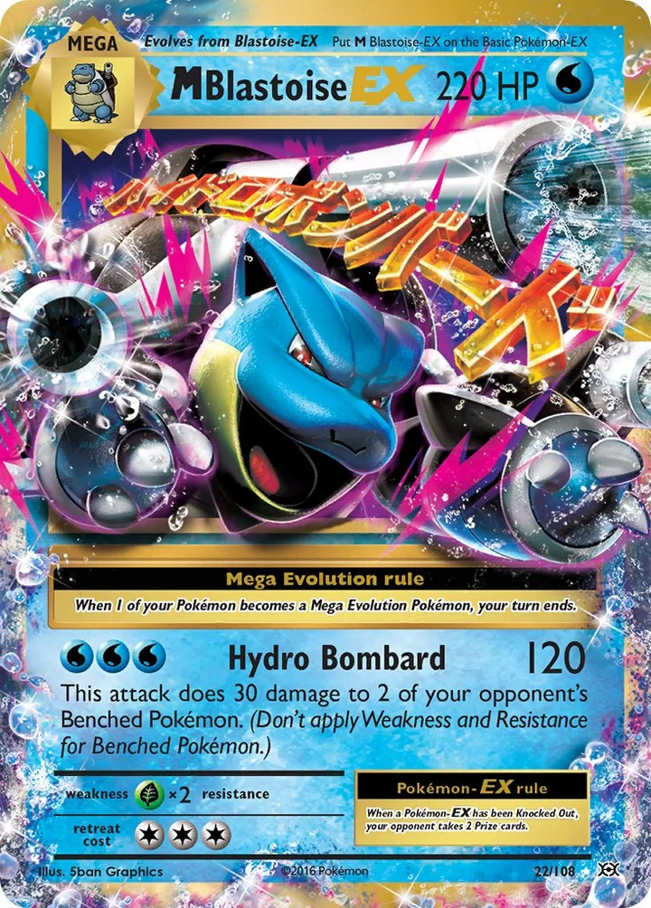 M Blastoise-EX, Evolutions 22/108