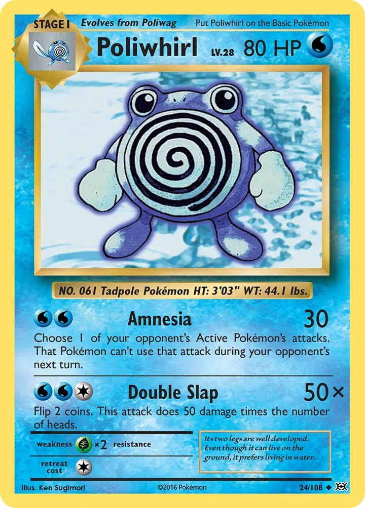 Poliwhirl, Evolutions 24/108