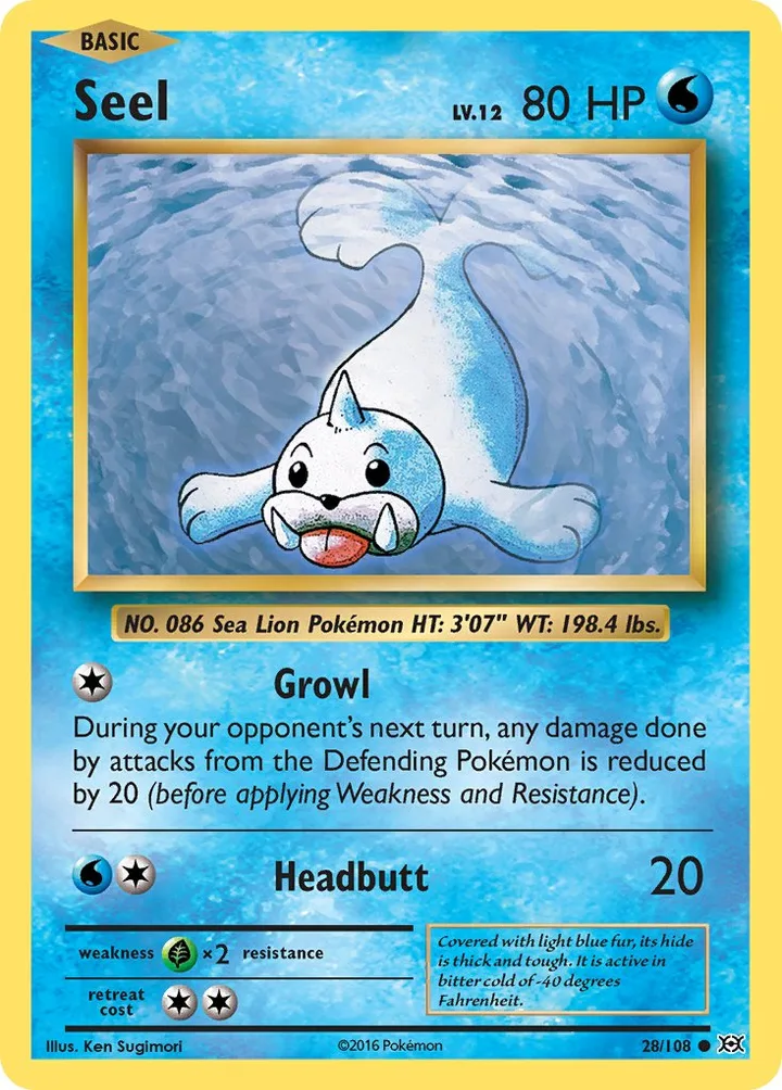 Seel, Evolutions 28/108