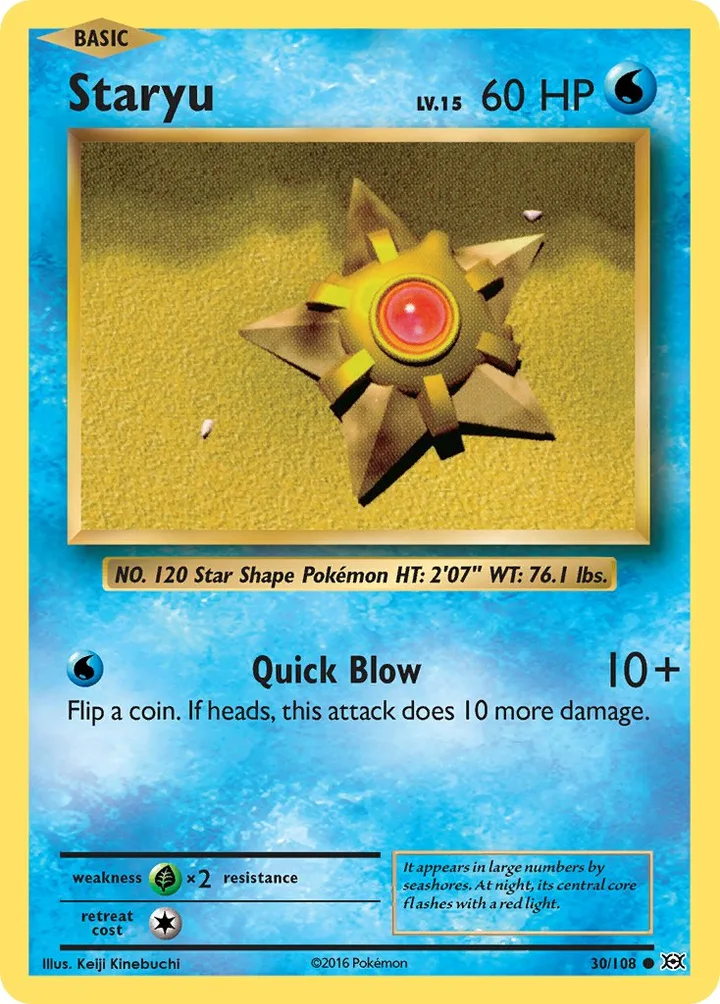 Staryu, Evolutions 30/108