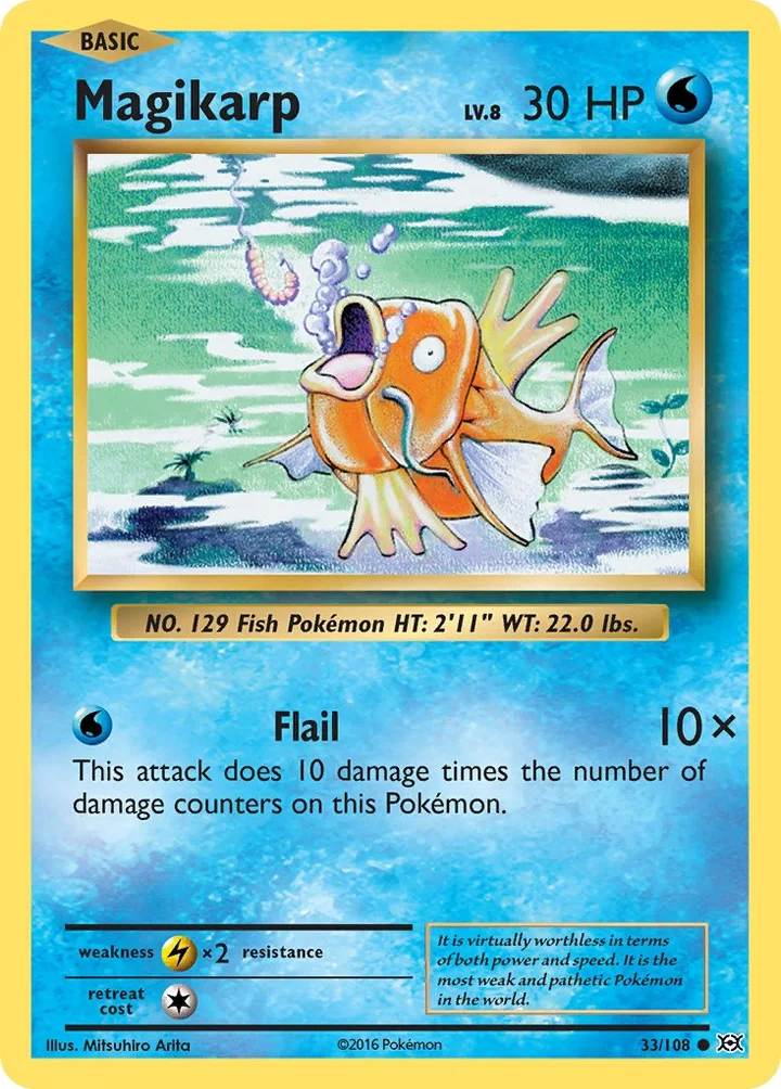 Magikarp, Evolutions 33/108