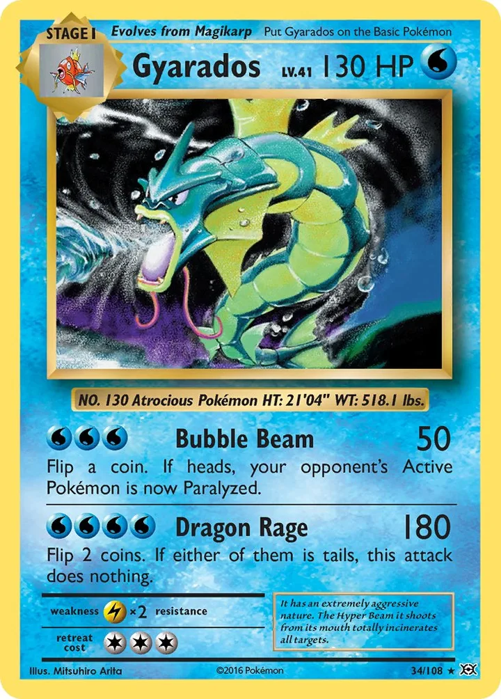 Gyarados, Evolutions 34/108