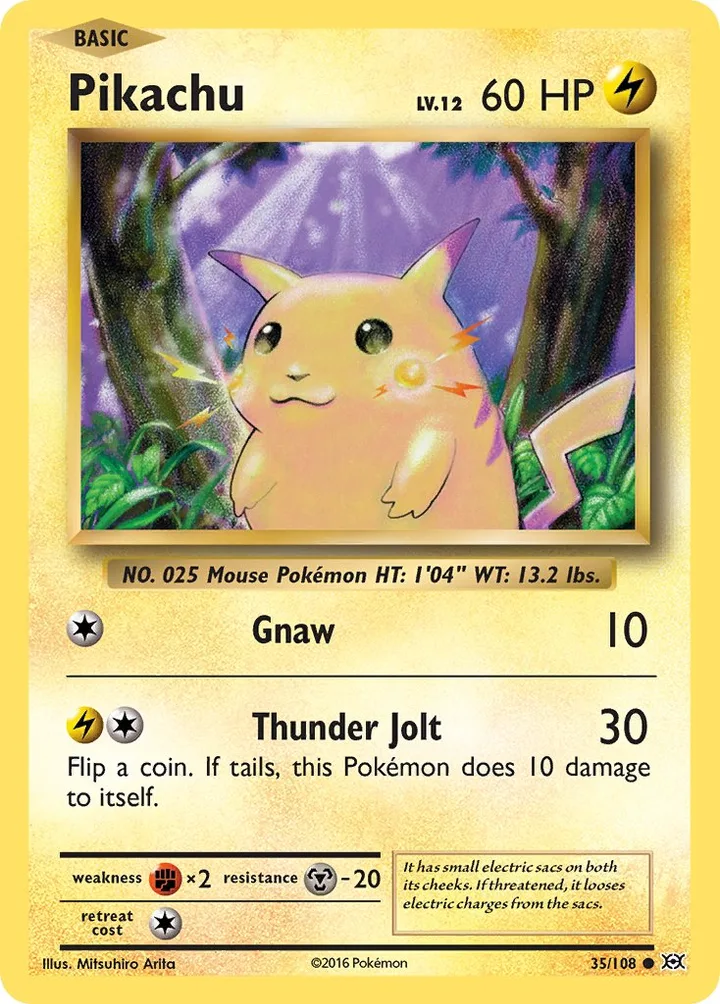 Pikachu, Evolutions 35/108