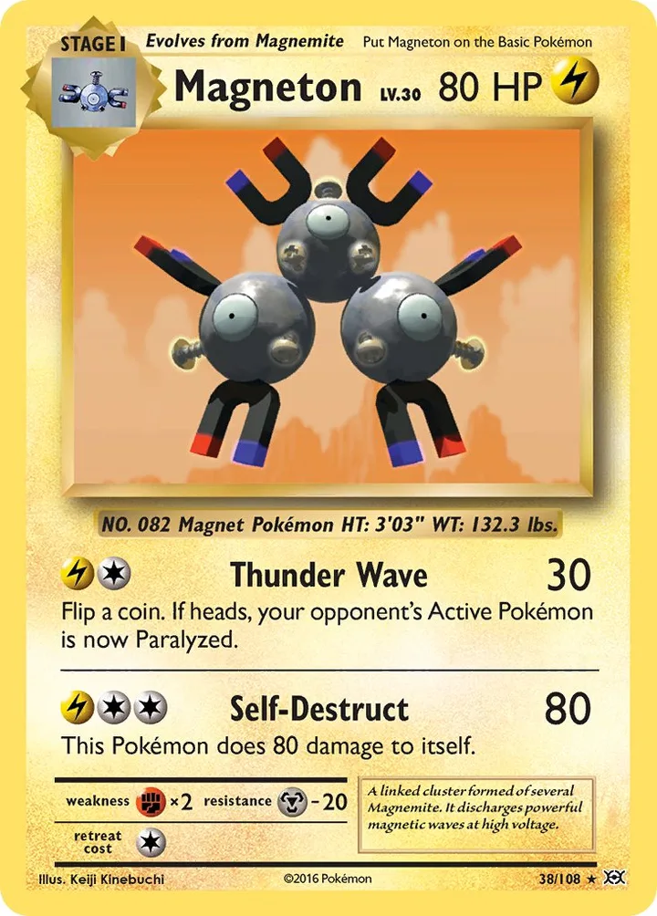 Magneton, Evolutions 38/108