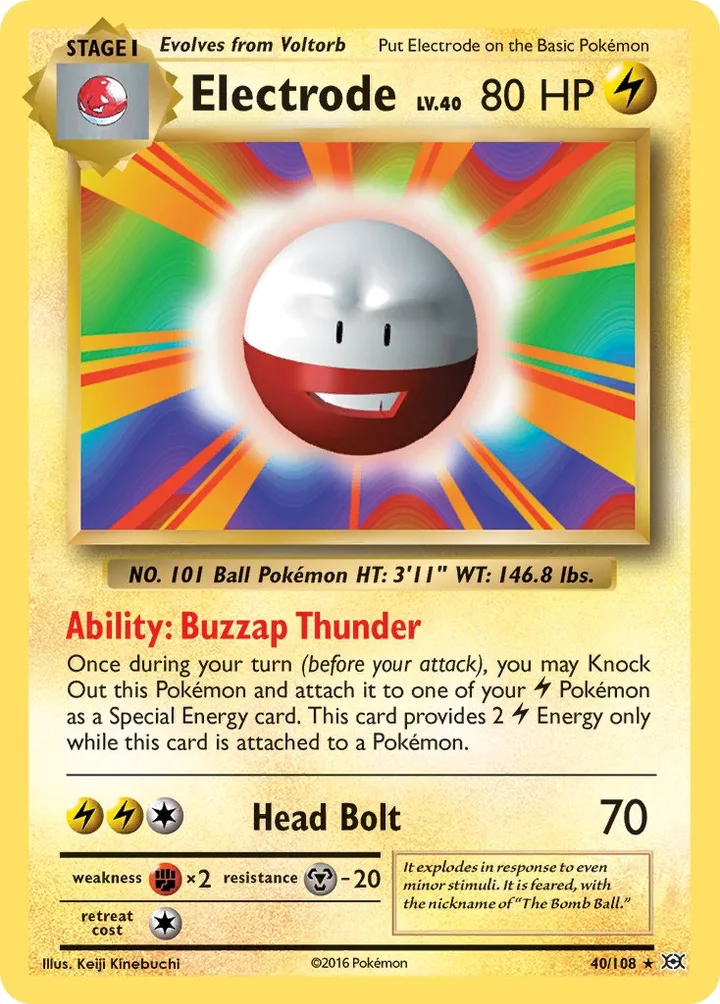 Electrode, Evolutions 40/108