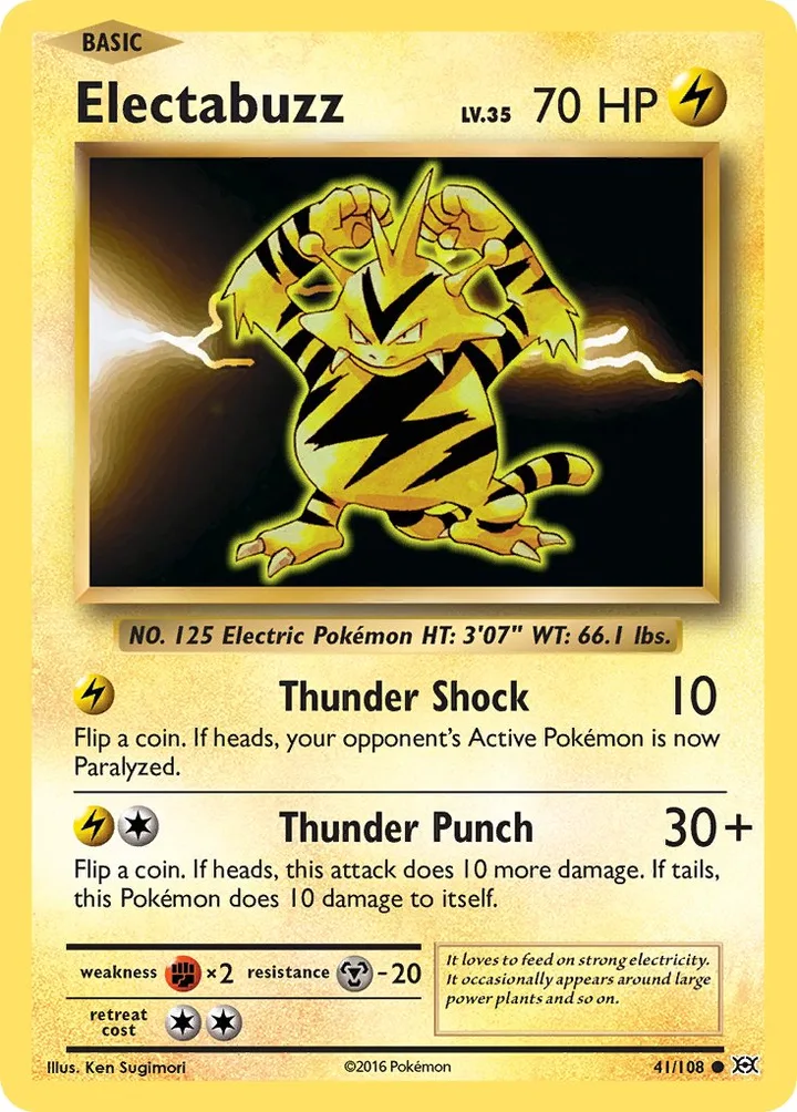 Electabuzz, Evolutions 41/108