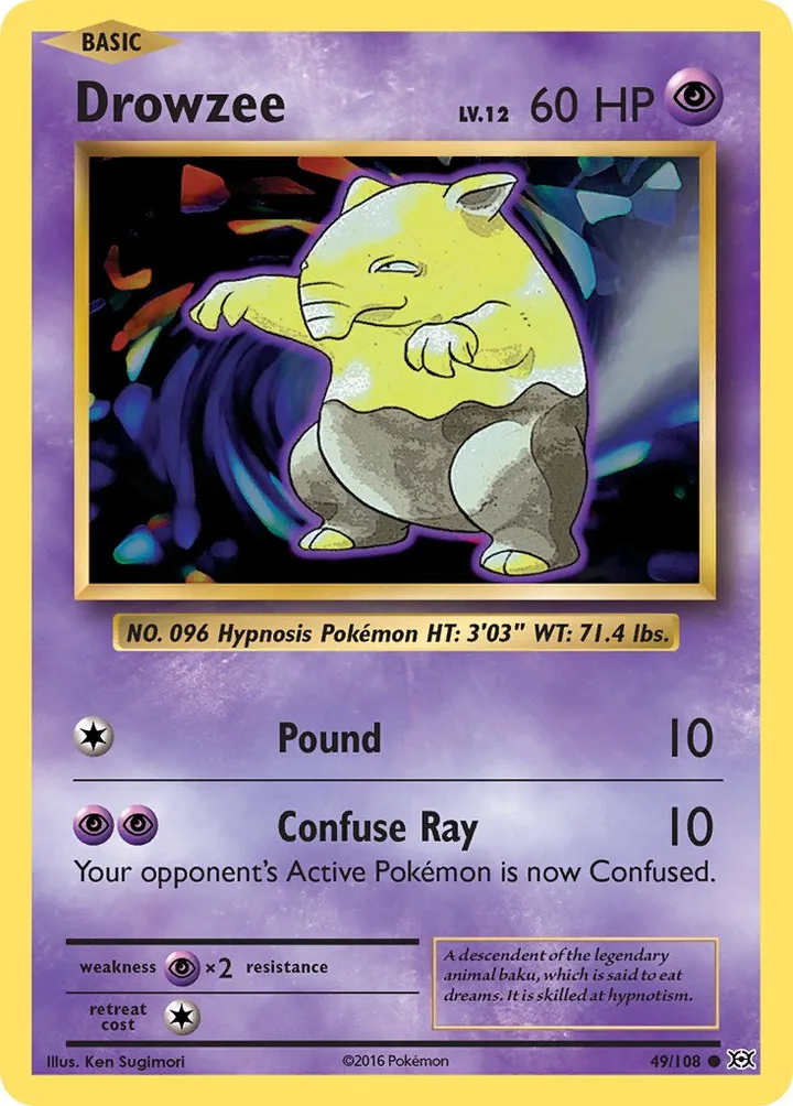 Drowzee, Evolutions 49/108
