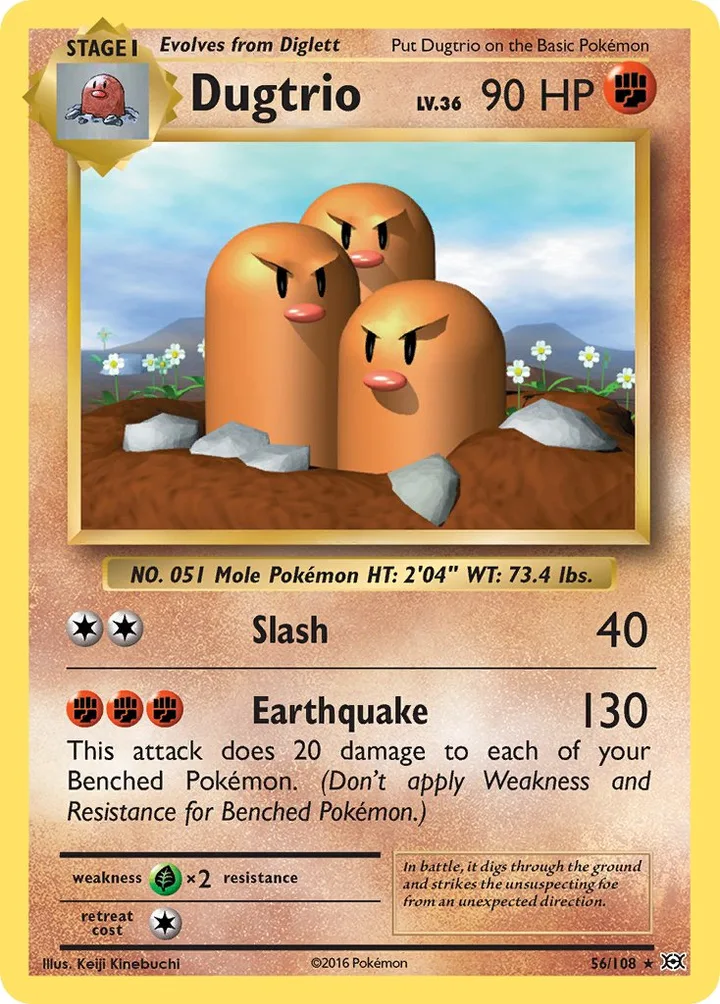 Dugtrio, Evolutions 56/108
