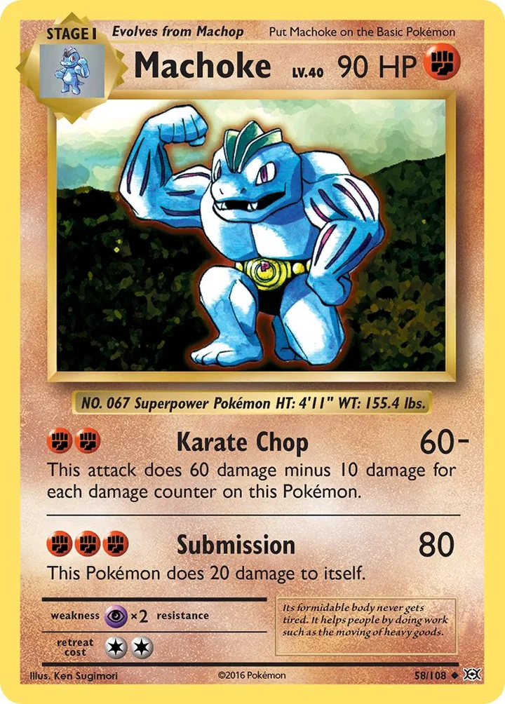 Machoke, Evolutions 58/108