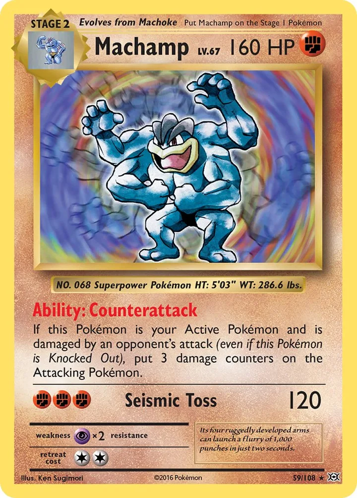 Machamp, Evolutions 59/108