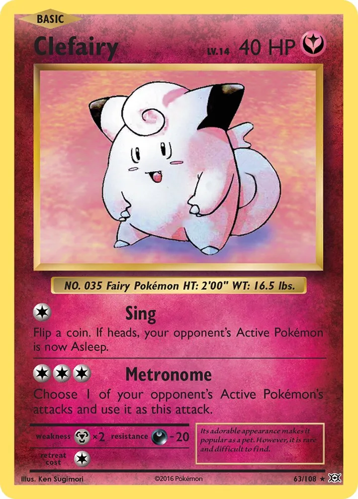 Clefairy, Evolutions 63/108